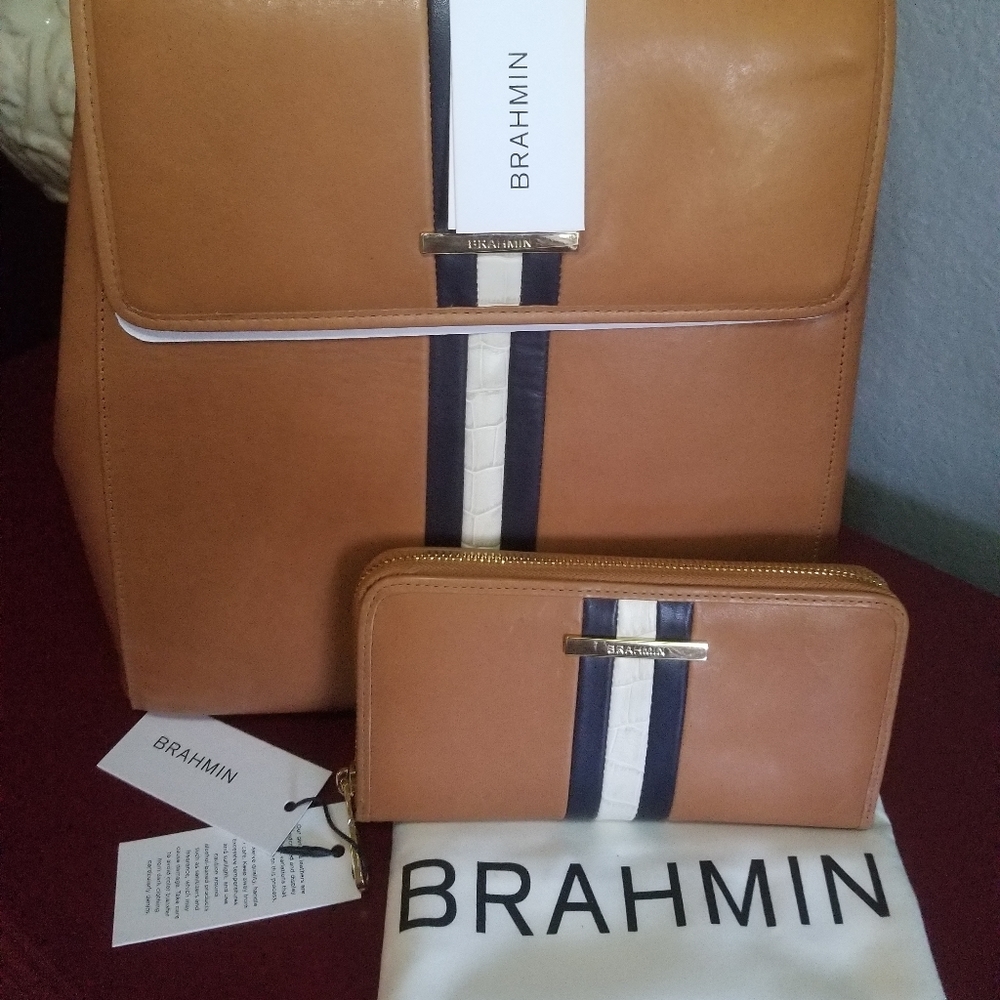 Brahmin Tan Meri Sadie & Suri Set NWT - Picture 3 of 15